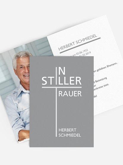 Trauerkarte Stille Trauer