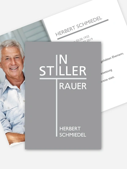 Trauerkarte Stille Trauer