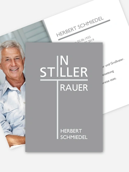 Trauerkarte Stille Trauer