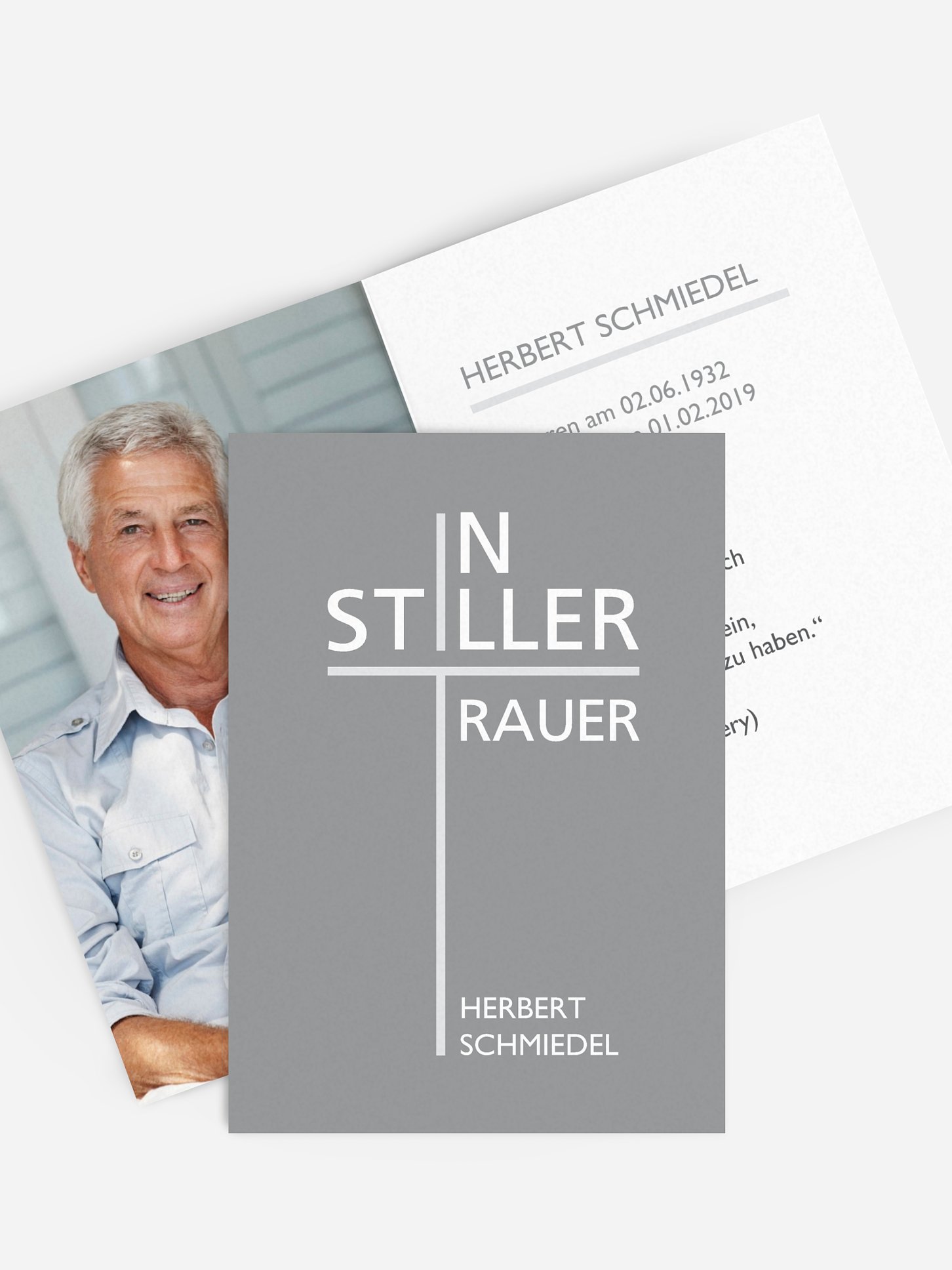 Sterbebild Stille Trauer