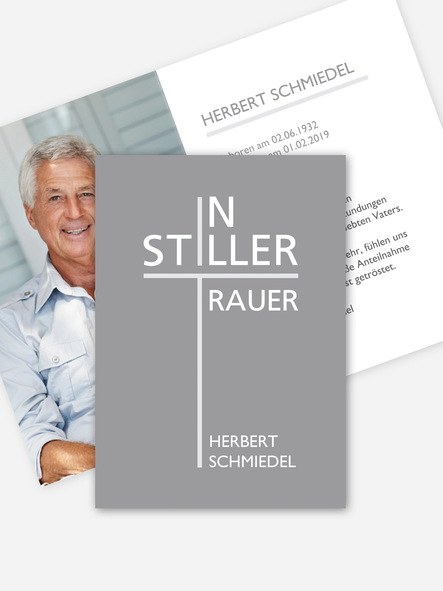 Trauerdanksagung Stille Trauer