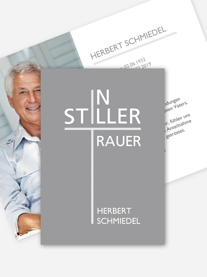 Trauerdanksagung Stille Trauer