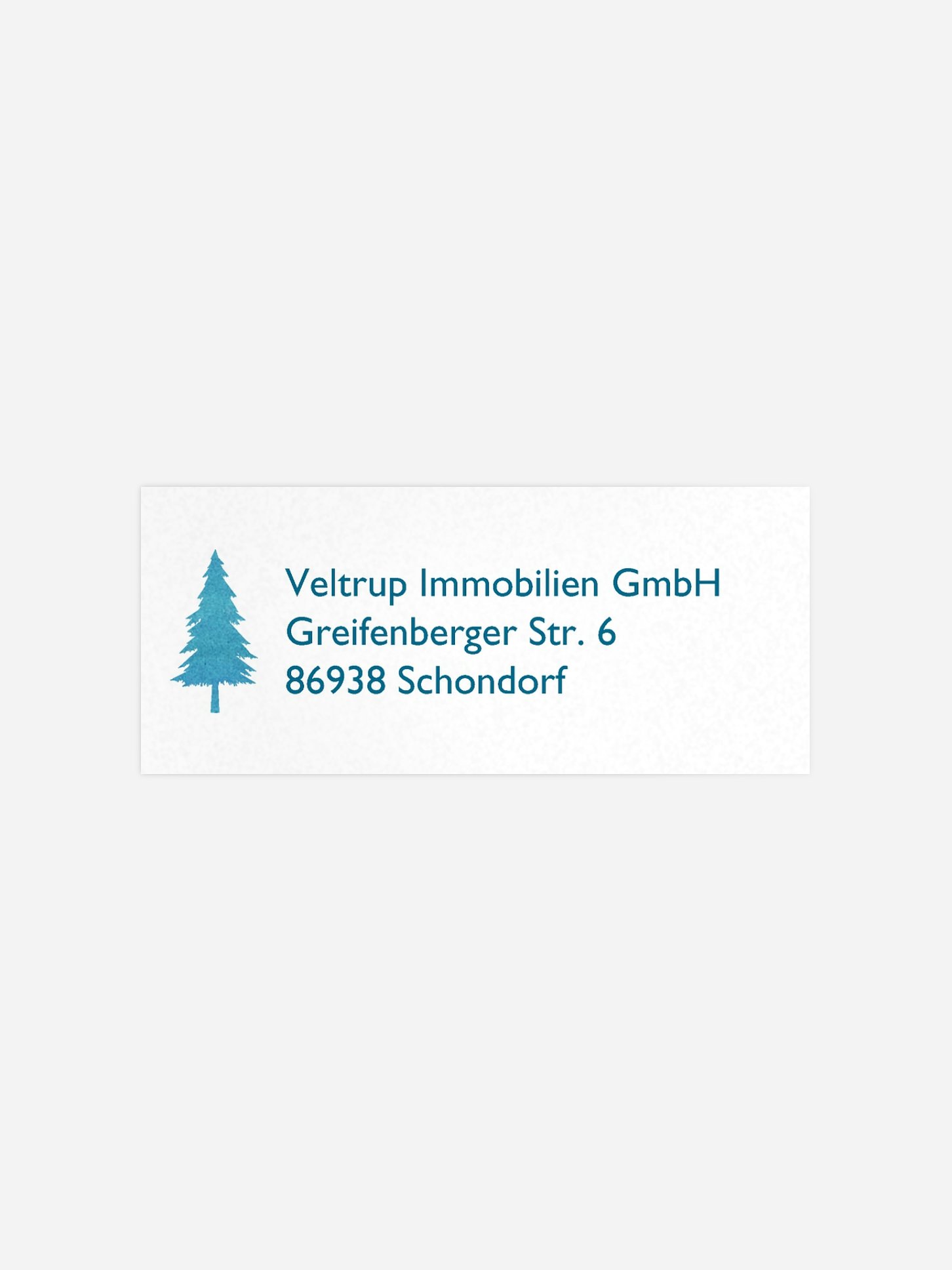 Absenderaufkleber geschäftl. Weihnachten Winteraquarell