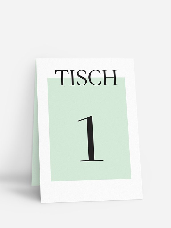 Tischnummer Simplicity
