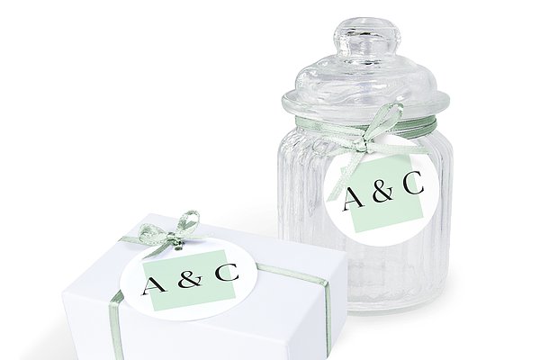 Anhänger mit Band zur Hochzeit Simplicity