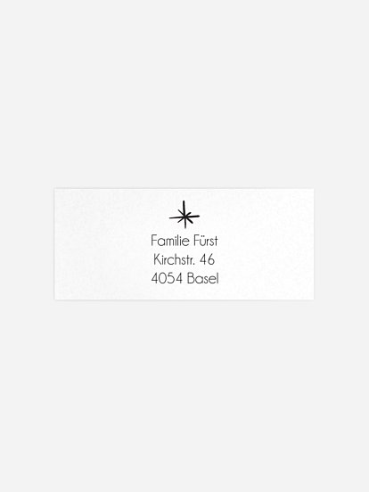 Absenderaufkleber Weihnachten Bescherung Kraftpapier