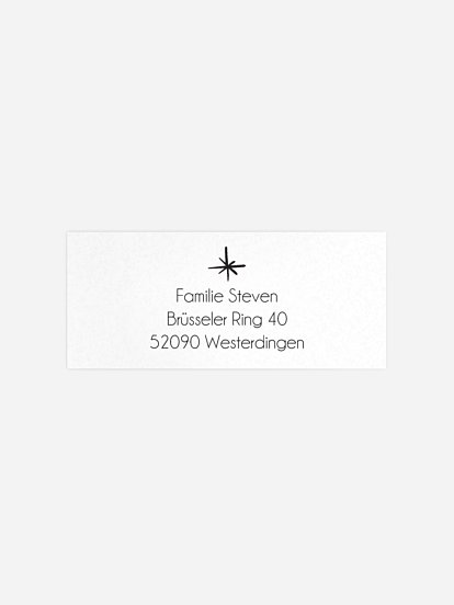 Absenderaufkleber Weihnachten Bescherung Kraftpapier