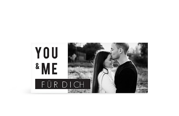 Geschenkaufkleber Hochzeit You & Me