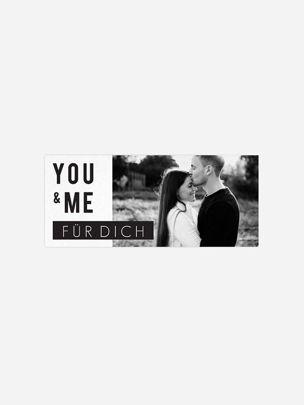 Geschenkaufkleber Hochzeit You & Me