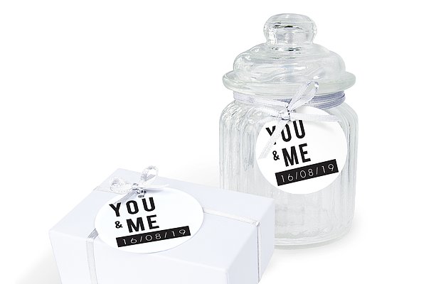 Anhänger mit Band zur Hochzeit You & Me