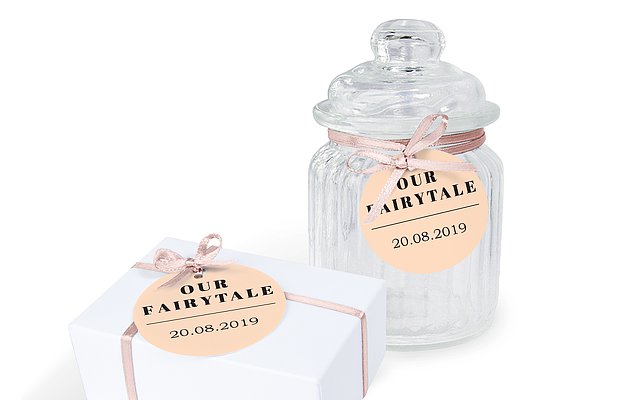 Anhänger mit Band zur Hochzeit Fairytale