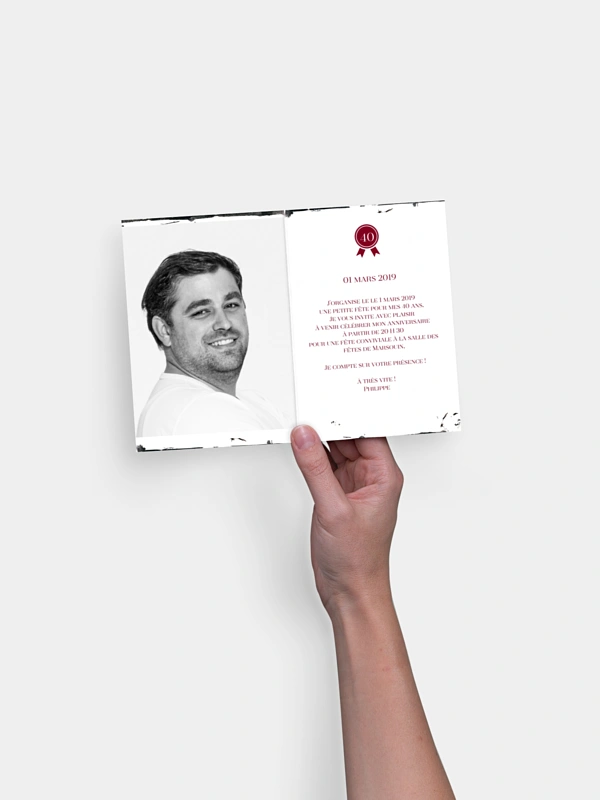 invitation anniversaire Cru d'exception