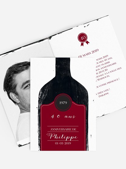 invitation anniversaire Cru d'exception