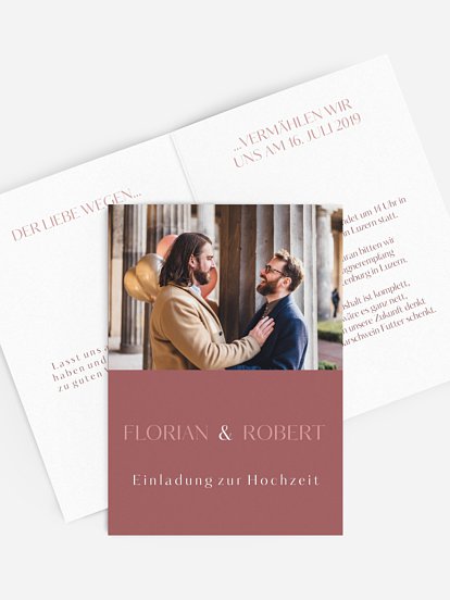 Hochzeitseinladung Zweisam