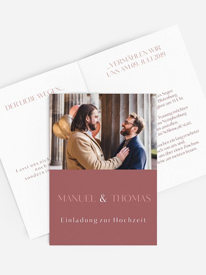 Hochzeitseinladung Zweisam