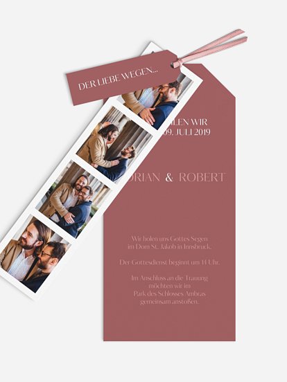 Hochzeitseinladung Zweisam