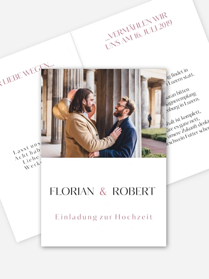 Hochzeitseinladung Zweisam
