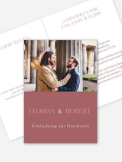Hochzeitseinladung Zweisam