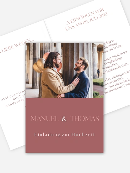 Hochzeitseinladung Zweisam