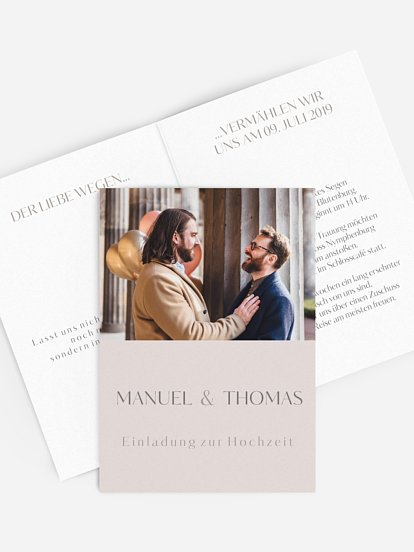 Hochzeitseinladung Zweisam