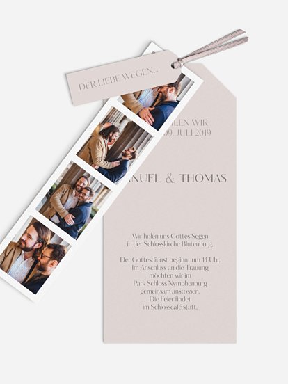 Hochzeitseinladung Zweisam