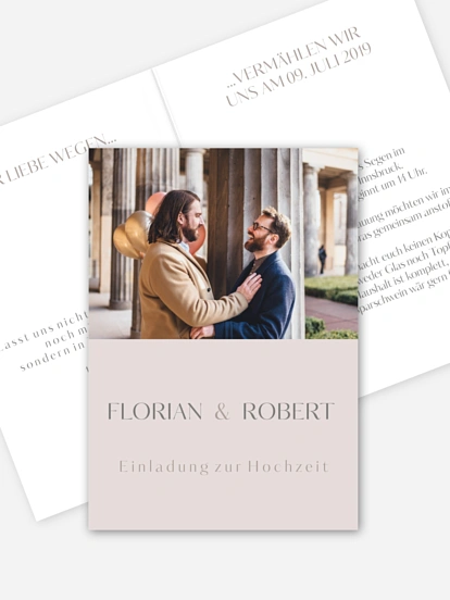 Hochzeitseinladung Zweisam