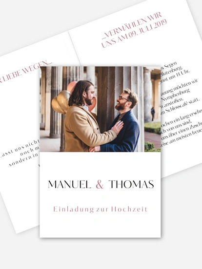 Hochzeitseinladung Zweisam