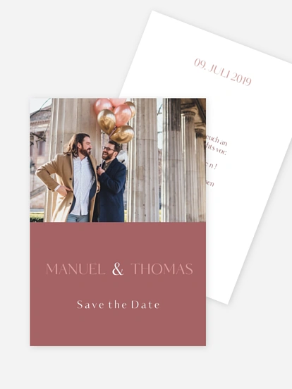 Save-the-Date Karte Zweisam