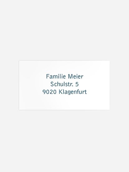 Empfängeraufkleber Trauer Freiraum für Kraftpapier