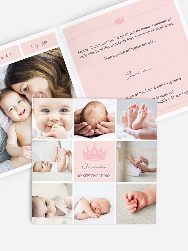 Faire-part naissance Petite princesse
