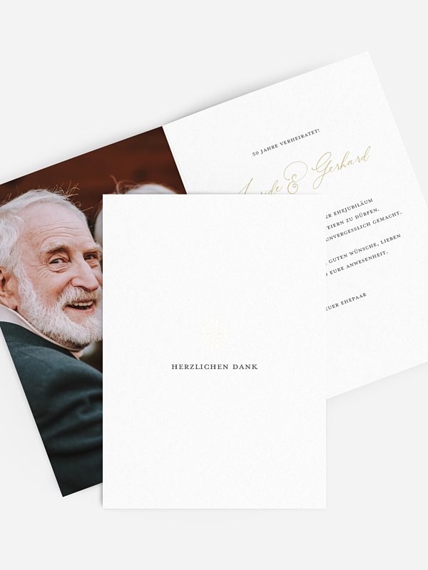 Danksagung zur Goldenen Hochzeit Ornament