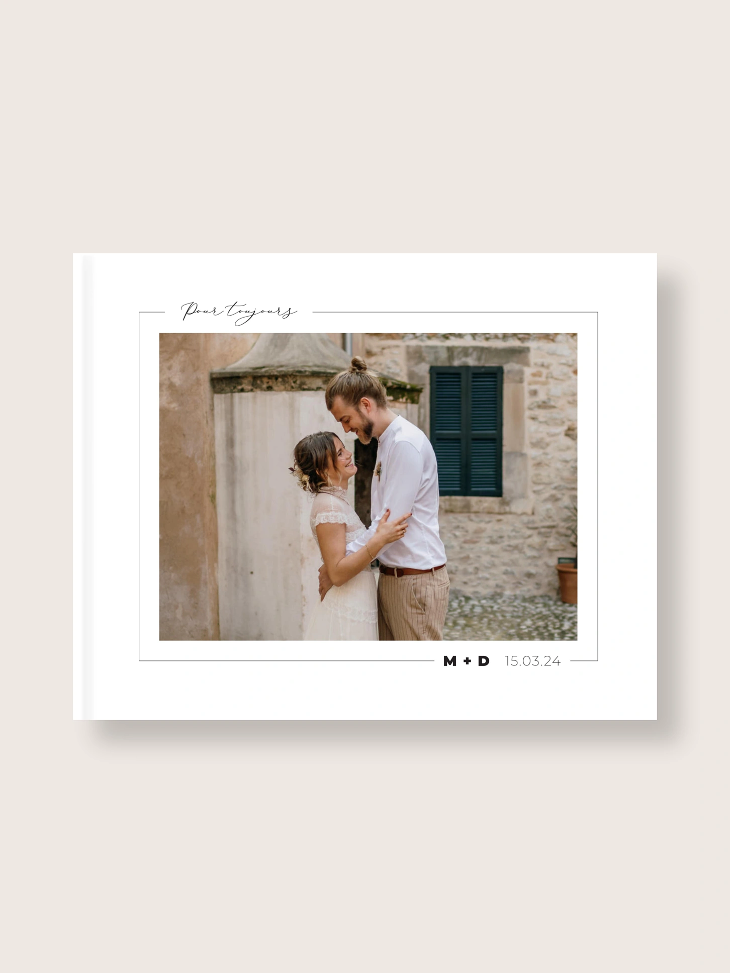 Album photo ouverture à plat Love moments