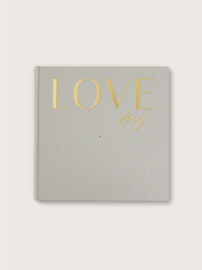 Fotobuch mit Stoffeinband Love Story