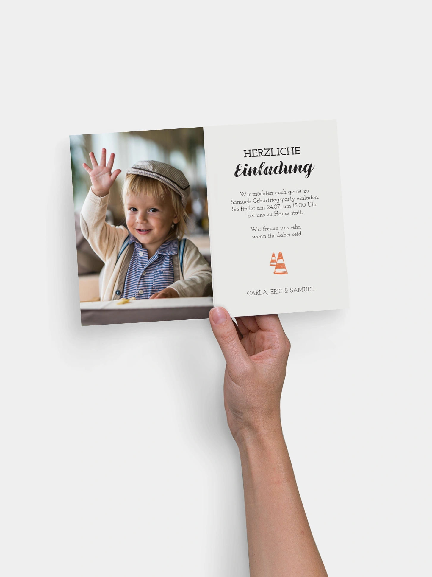 Kindergeburtstagseinladung Baustelle