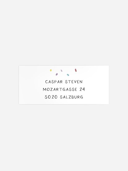 Absenderaufkleber Geburtstag Dinobaby