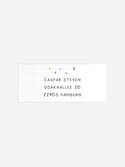 Absenderaufkleber Geburtstag Dinobaby