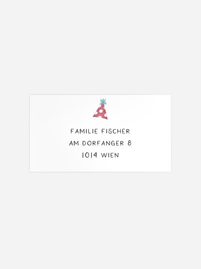 Empfängeraufkleber Geburtstag Dinobaby