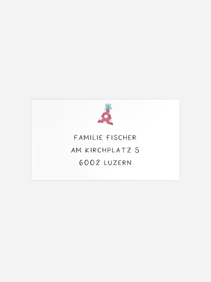 Empfängeraufkleber Geburtstag Dinobaby