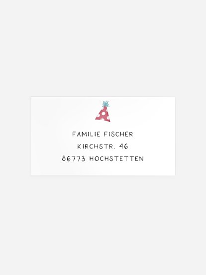 Empfängeraufkleber Geburtstag Dinobaby