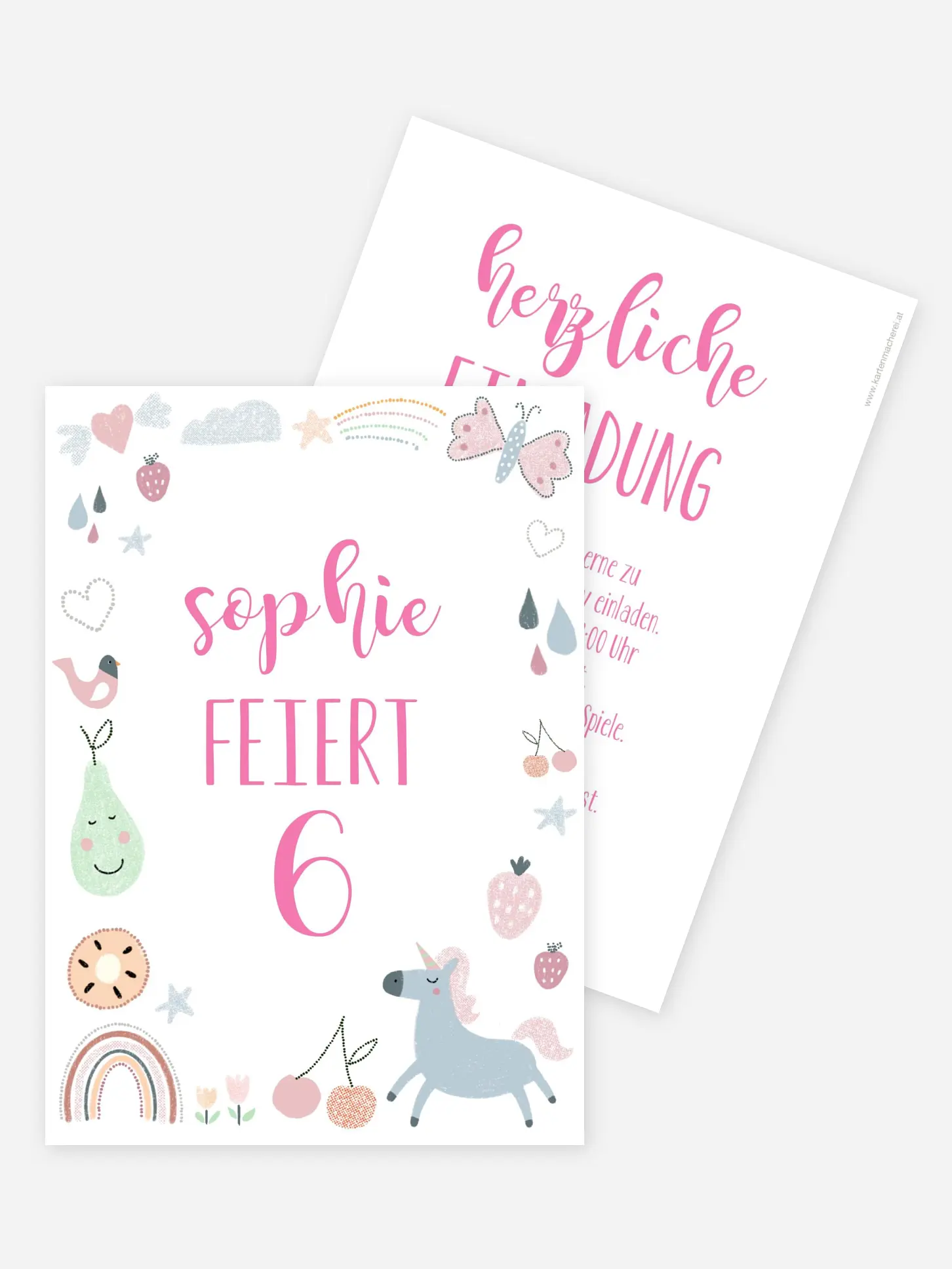Kindergeburtstagseinladung Fantasy