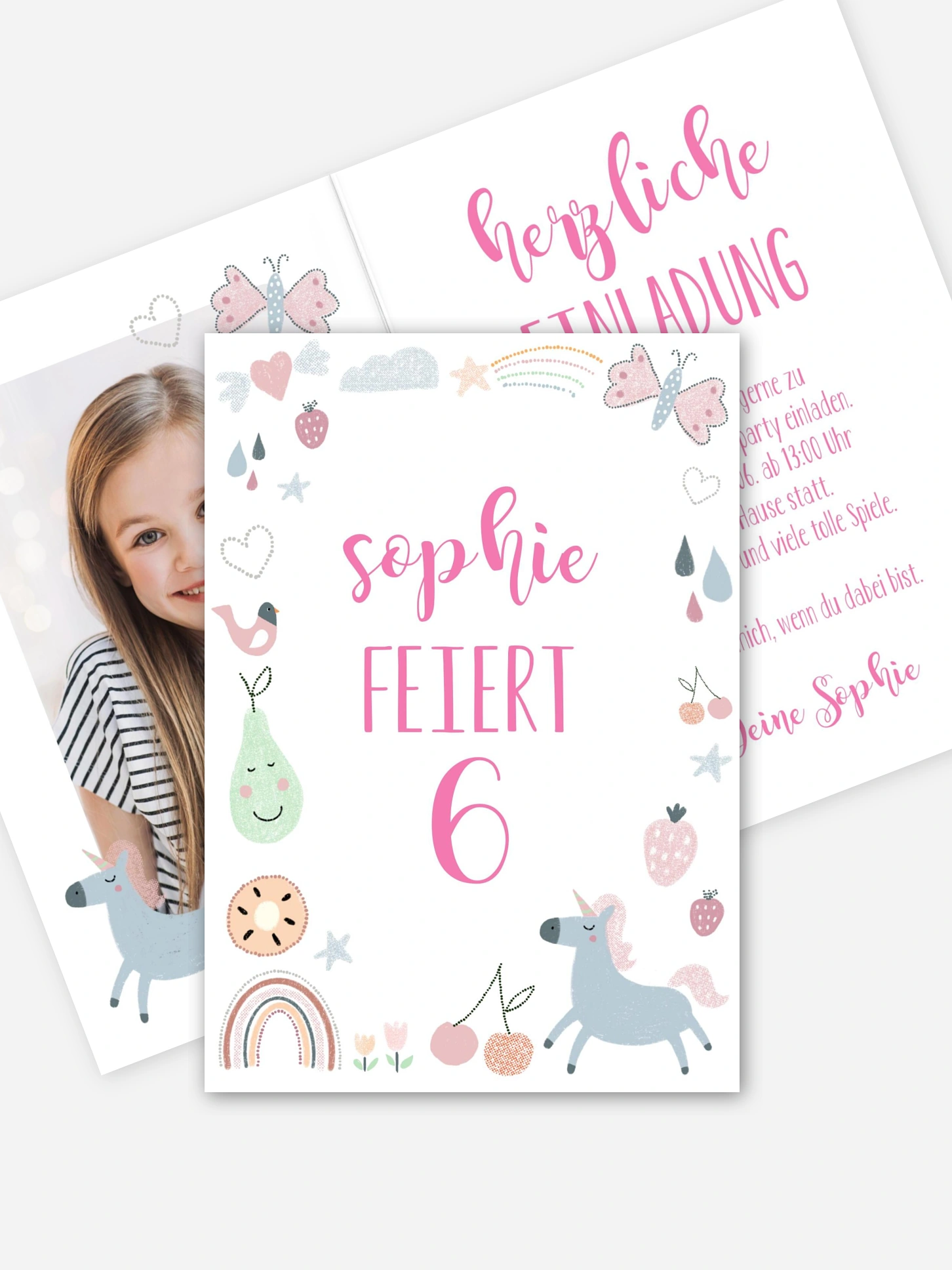 Kindergeburtstagseinladung Fantasy