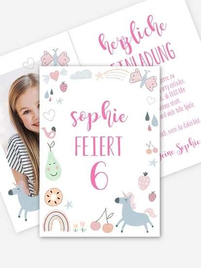 Kindergeburtstagseinladung Fantasy