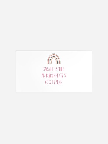 Empfängeraufkleber Geburtstag Fantasy