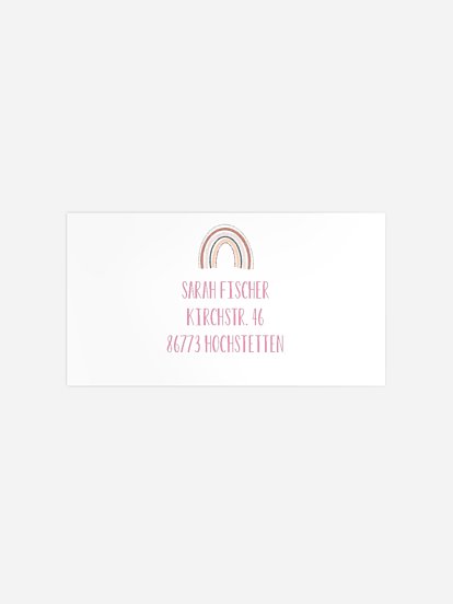 Empfängeraufkleber Geburtstag Fantasy