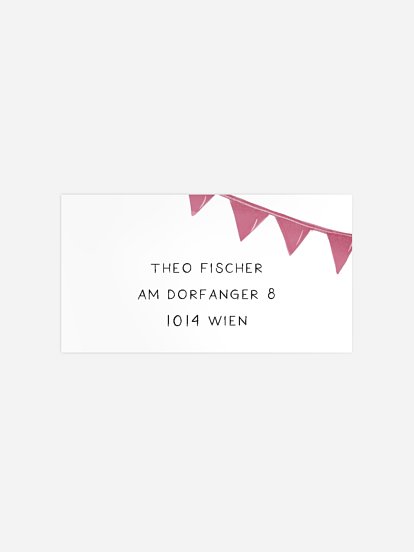 Empfängeraufkleber Geburtstag Jungletrio