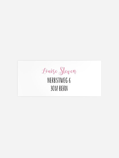 Absenderaufkleber Geburtstag Pyjama Party