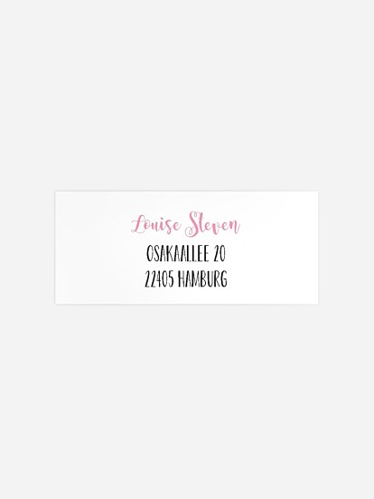 Absenderaufkleber Geburtstag Pyjama Party