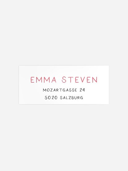 Absenderaufkleber Geburtstag Birthday Candles