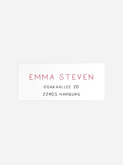 Absenderaufkleber Geburtstag Birthday Candles