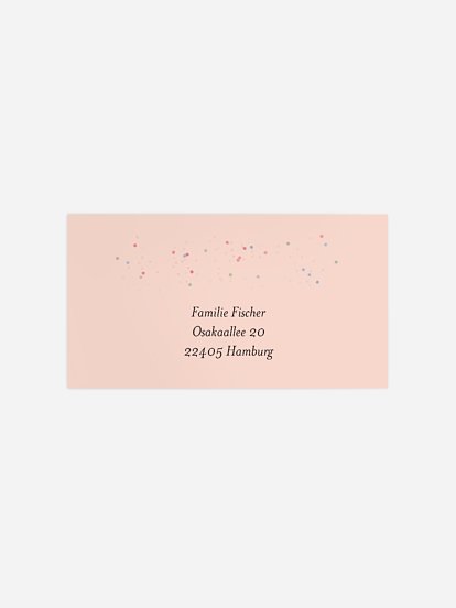 Empfängeraufkleber Geburtstag Wünsch dir was